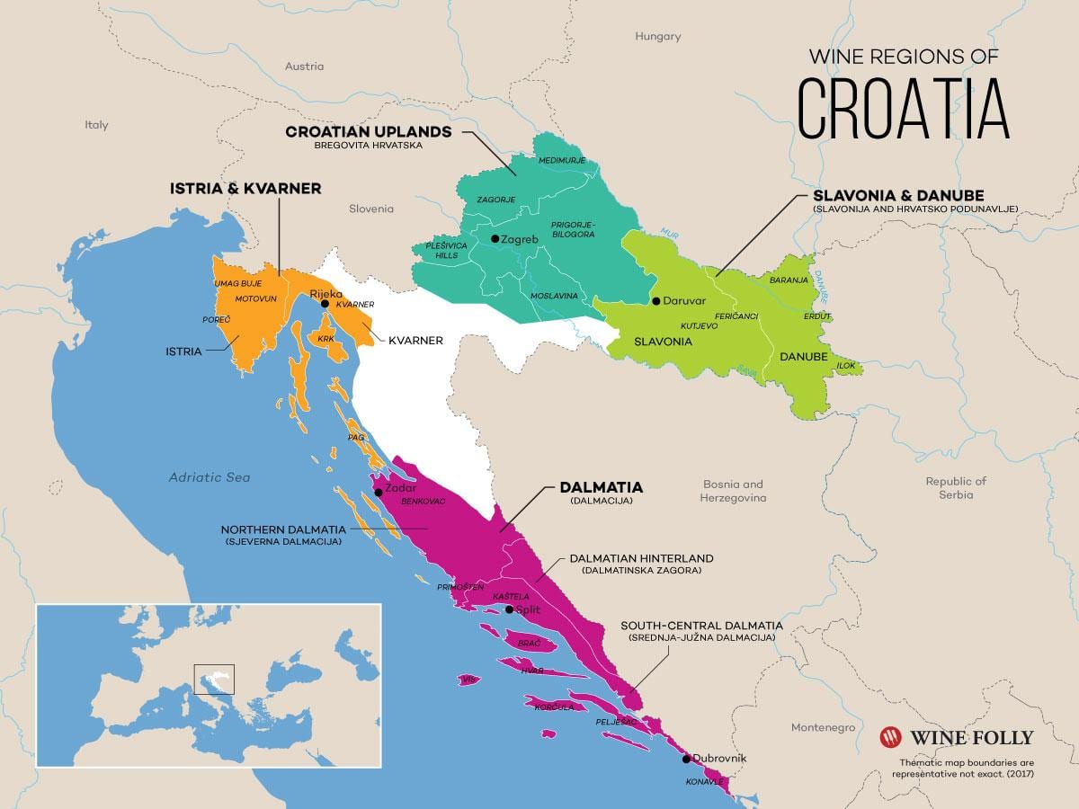 peta croatia anggur