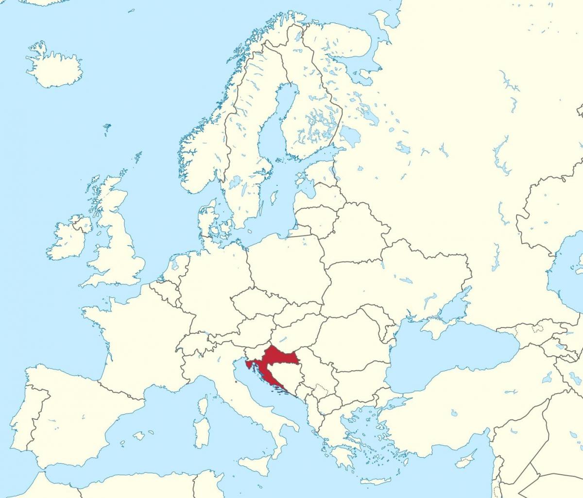 croatia di peta eropah