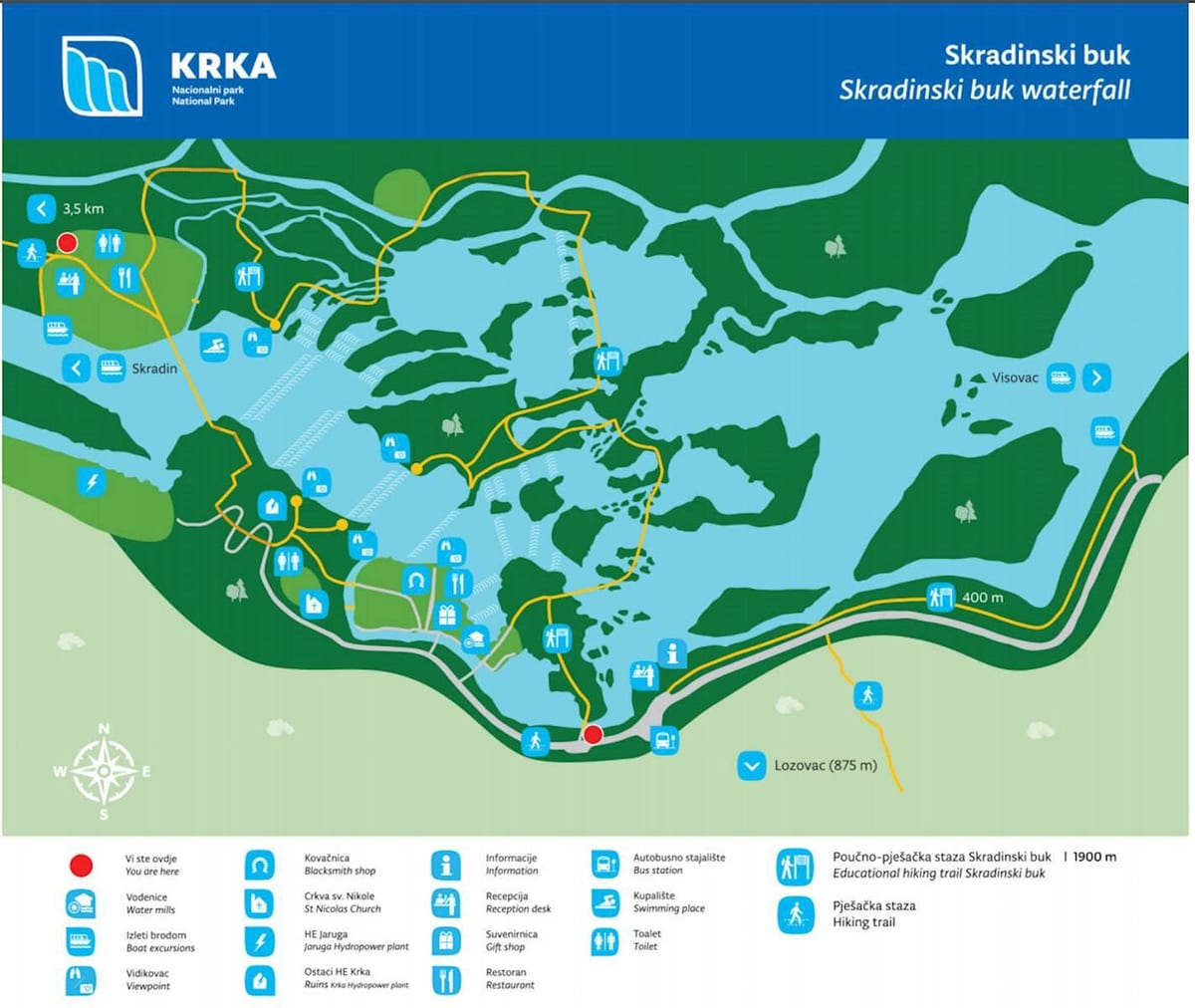 krka taman nasional croatia peta