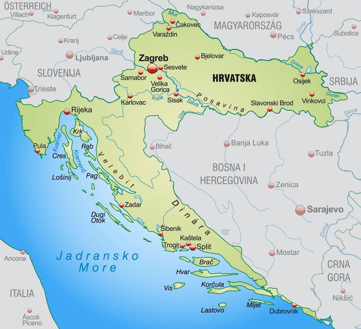 utara croatia peta