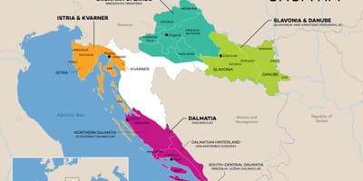 Peta croatia anggur