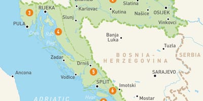 Peta croatia kawasan 