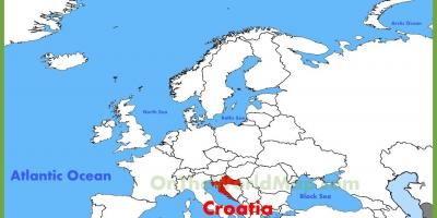Croatia lokasi di peta dunia