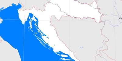 Garis peta croatia