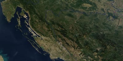 Peta satelit croatia