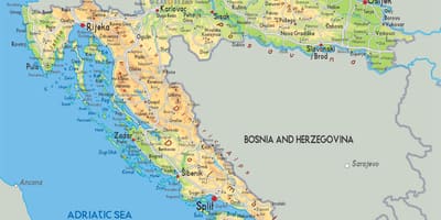 Peta croatia sungai