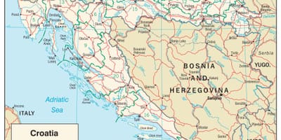 Peta dari croatia